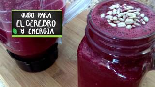 JUGO  LICUADO PARA EL CEREBRO Y ENERGÃA  Comer Vegano [upl. by Jordan706]