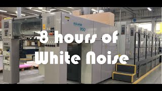 WHITE NOISE  Sound of Printing Press Roland 700  Focus Studying Sleeping Baby [upl. by Ahseim]