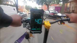 leoout sx10 speed test 40mph Cheapest fast amazon scooter [upl. by Elmira547]