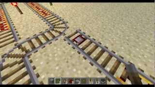 Minecraft  Making Rail Switches to Switch Tracks [upl. by Suzan]