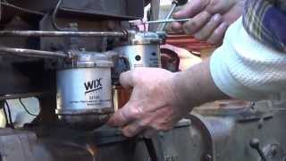 How to Change Fuel Filters on the MF 35 Diesel Deluxe Tractor [upl. by Steinke]