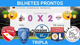 PALPITES DE FUTEBOL PARA HOJE 15032024 COM PLACAR EXATO [upl. by Meras432]