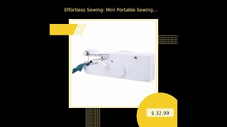 Effortless Sewing Mini Portable Sewing Machine for Quick Stitching [upl. by Adriena]