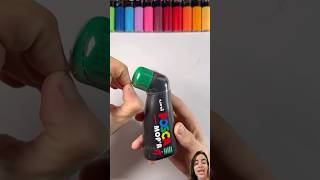 GREEN 💚🌱 art satisfying posca drawing painting phonk music remix coloring colors tiktok [upl. by Zilada]