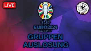 🔴 LIVE  EM 2024 Gruppen Auslosung  Todesgruppe für Deutschland [upl. by Nallac628]