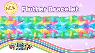 Flutter Bracelet Rainbow Loom Tutorial by Angelynn TutorialsByA™  IntermediateAdvanced Design [upl. by Nadnerb399]