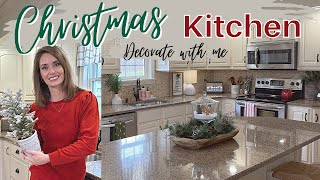 CHRISTMAS KITCHEN DECORATE WITH ME  CHRISTMAS 2022 DECORATING IDEAS [upl. by Siulegroj]