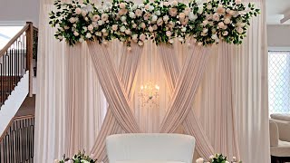 DIY Floral Backdrop DIY Wedding Backdrop [upl. by Aihsela]