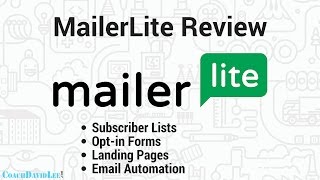 MailerLite Review Email Marketing Tutorial [upl. by Yssirk616]