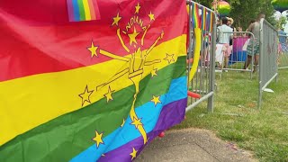 Indy Pride Festival 2024 takes over Military Park in downtown Indianapolis [upl. by Cadmann225]