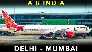 TRIP REPORT  Air India  Boeing B777300ER  Delhi to Mumbai [upl. by Ahcorb]