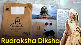 Rudraksha Diksha Unboxing 2024  Isha Foundation  Sadguru [upl. by Anileba]