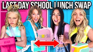 LAST DAY of SCHOOL LUNCH 10 KiDS SWAP DIETS [upl. by Ociral]