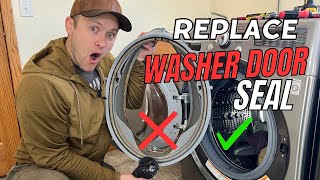 How to Replace Your Washing Machine Door Boot  Rubber Door Seal Gasket [upl. by Baptiste]