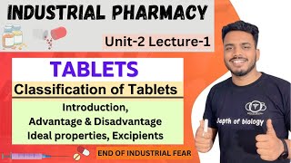 Tablets  Introduction  ideal characteristics of tablets  classification of tablets  excipients [upl. by Valencia]