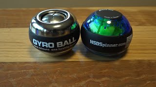 NSD Spinner VS Gyro Ball and how to clean and lubricate the Gyro Ball gyroscopic UPDATE dont lube [upl. by Anurag805]