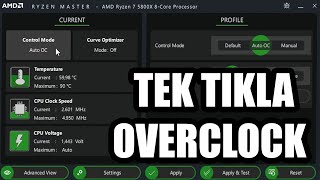 AMD Ryzen Master ile Tek Tıkla Overclock [upl. by Chladek]