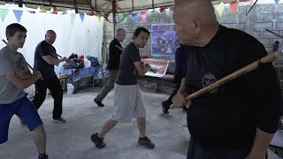 Master Bobby Taboada Teaching Balintawak Arnis in Cebu City Philippines [upl. by Allyson]