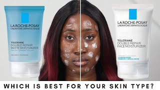 La Roche Posay Toleriane Double Repair Face Moisturizer vs Double Repair Matte Face Moisturizer [upl. by Adnohsed]