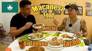 I tried Macanese Food with Rocklee  Home cooked Minchi Tacho and Ox Tongue [upl. by Oralle]