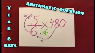 Fraction MULTIPLY by a three digit number is the same as fraction OF a number  Y6 SATs Arithmetic [upl. by Leonard]