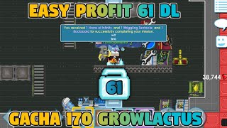 61 Diamond Lock Profit From Gacha 170 Growlactus🤑Growtopia [upl. by Pollak]