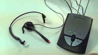 Plantronics S12 Telephone Headset System  Demo [upl. by Damek]