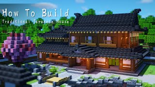 【Minecraft】簡単！おしゃれな日本家屋の作り方！【マイクラ 民家 和風 建築】 [upl. by Wadsworth]