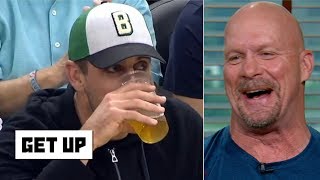 Stone Cold grades Aaron Rodgers’ beerchugging skills  Get Up [upl. by Nickie217]