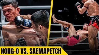 EPIC Muay Thai Battle ⚔️ NongO vs Saemapetch Full Fight [upl. by Klump]