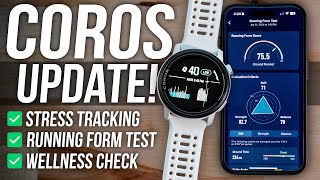 New COROS Features  Stress Tracking Running Form Test and Wellness Check [upl. by Ennovyhc]