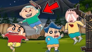 Masao became scary killer 😰🔥  shinchan and his friends playing dead by daylight 😂🔥  horror game [upl. by Oakes]