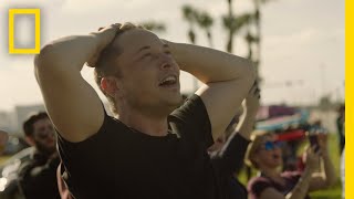 BehindtheScenes See How Elon Musk Celebrated the Falcon Heavy Launch  National Geographic [upl. by Emmanuel]