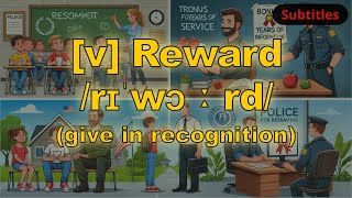 v Reward meaning give in recognition with 5 examples [upl. by Arbe]