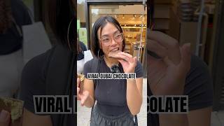 Trying the viral Dubai chocolate [upl. by Wordoow]