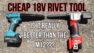 Banggood 18v Rivet Tool Review  Will It Pop Rivets OR Will It Pop Smoke [upl. by Teirtza]