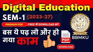 BBMKU Digital Education SEM 1 202327 Latest Pattern Syllabus wise  Download PDF [upl. by Grussing66]