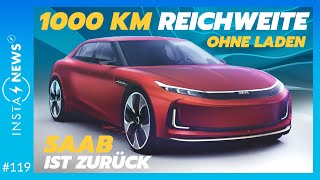 Echte 1000 km Reichweite ohne Laden  Saab ist zurück amp überrascht alle  ElektroautoNews 119 [upl. by Vina]