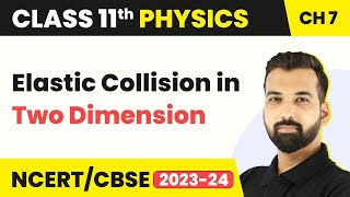 Elastic Collision in Two Dimension  Center of Mass  Class 11 Physics [upl. by Enajyram140]