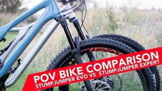 ONTRAIL MTB COMPARISON  Stumpjumper EVO vs EXPERT [upl. by Anelyak]