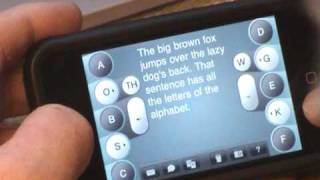 Fast chordic text entry on iPhone  GKOS Keyboard [upl. by O'Connor334]