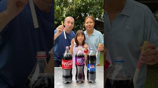 CocaCola Est Pepsi VS Mentos shorts GamGam Family [upl. by Nnyleimaj362]