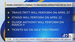 More concerts coming to Brandon Amphitheater in 2024 [upl. by Sikram725]