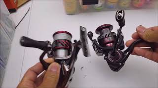 Spinning reel comparison  Shimano stradic ci4 vs Daiwa Ballistic LT [upl. by Yssenhguahs]