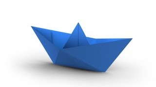 How To Make A Simple Origami Boat That Floats HD [upl. by Issie769]