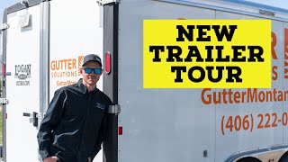 Whats Inside Our New Rain Gutter Trailer [upl. by Eelorac]