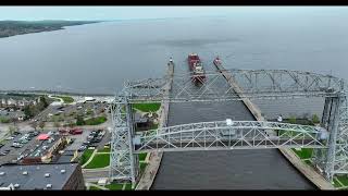 Niagara departure under Duluths Aerial Lift Bridge to Nanticoke CA [upl. by Navis]