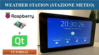 Tutorial  How to do a Weather Station with Raspberry and Qt QML [upl. by Antipas229]