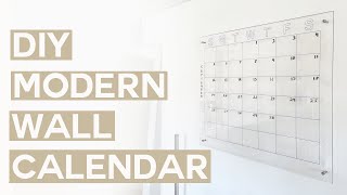 DIY MODERN WALL CALENDAR [upl. by Ellsworth]