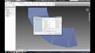 Autodesk Inventor Lofted Flangemp4 [upl. by Bashee]